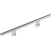 VA-Cerulean Corrimano da parete, in acciaio inox, 80 cm, ringhiera con supporto a parete, ringhiera per scale, parapetto per interni ed esterni
