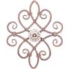Bellissimo Antonio Rosone in Ferro Battuto 520x420 mm | Decorazione per Cancelli, Ringhiere, Inferriate | Design Classico in Ferro Quadro 12x12 mm | Pronto per Saldatura e Verniciatura