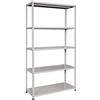 Bizzotto Scaffalature 054560 Kit Scaffale Metallo, 178 x 100 x 40, 5 Piani, Leggero