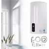 Jolre Scaldabagno elettrico da 120 l, scaldabagno, caldaia elettrica, scaldabagno elettrico, caldaia, rivestimento smaltato, boiler elettrico, schermo LED.