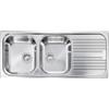 C.M. Lavello Cucina 2 Vasche con Gocciolatoio DX Inox 116 x 50 cm - 010547.S1.01.2016