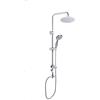 AQUArelax set tubo asta saliscendi colonna doccia AQUArelax ISLA RQ s-mix acciaio inox soffione tondo 20