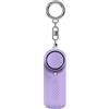 BVAZTVP Piccolo portachiavi per autodifesa con sirena con luce LED SOS da 130 dB, aiuta anziani e bambini di emergenza, anziani, pazienti disabili, confezione da 1, viola