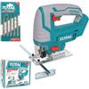 TOTAL - Seghetti Alternativi 20V | Velocità 2400rpm | Taglio Metallo/Legno 8mm | 5 Lame Incluse | Amig Cesoia Potatura | Ruote per Trabattello con Freno | Senza Batterie e Caricatore