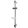 vetrine in rete Vetrineinrete® Saliscendi cromato per soffione doccia regolabile con porta sapone supporto con tasto orientabile scorrimento per regolare altezza 70 cm