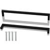 CONPHERON Maniglie per Mobile da Cucina - 320mm Maniglia per Mobili in Acciaio Inox, per Cucina, Armadio, Cassetto, Maniglia Quadrata (Nero)