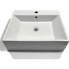 OGOMONDO Lavabo Da Appoggio Ceramica Bianco Lavandino Lavello Arredo 2 Misure