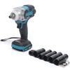 Frederimo Avvitatore elettrico a percussione, 18 V, 1/2, 520 Nm, chiave con batteria a LED