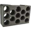 vhbw inserto per cartucce compatibile con Bosch Sortimo L-Boxx 374 cassetta, valigetta degli attrezzi - inserto per 13 cartucce di schiuma, nero