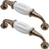 SEIWEI Maniglie per armadietti, 2 maniglie da 96 mm, maniglie vintage per armadietti, maniglie per ante e cassetti, per mobili da cucina, cassettiere, armadi, porte, cancelli in legno (tipo B)