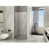 Mitepek Porta doccia battente saloon interno esterno cristallo 8mm trasparente h195 PERLA Trasparente 8mm, 60 cm