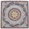 Estile Mosaico Rosone in marmo anticato, 30 x 30 cm, mosaico, pietra naturale, piastrelle rosso Verona 061