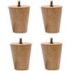 Geovne Piedini per Mobili In Legno,Gambe Divano A Cono,Gambe da Tavolo Fai-da-Te,Gambe Letto,Bullone M8,Set di 4,Adatto per Poltrona,Comodino,Tavolino,Facile da Installar(6cm/2.36in)