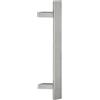 VI.TEL. Coppia Maniglioni per Porta Portone Liscio Zancato In Acciaio Inox Satinato Per Porte Interne Esterne Serramenti E Negozi serie Caserta Z 2 Pezzi