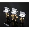 AFUDER Rubinetto per vasca idromassaggio a cascata in ottone cromato 3 pezzi Set tre maniglie Rubinetto per acqua calda e fredda Vasca da bagno a 2 vie Miscelatore Miscelatore Rubinetto per bagno