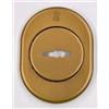 SECUREMME BOCCHETTA ROSETTA PER PORTA PORTONE BLINDATO, PIASTRINA PER CHIAVE DOPPIA MAPPA FORO CHIAVE SECUREMMEALLUMINIO BRONZATO F4 82X62-MOSTRINA