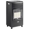 Generico Stufa A Gas GPL Nera Bartolini Helios 3 Mattoni Infrarossi 4.2 KW