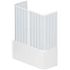 Rollplast BVES1CONCC28160 Box Vasca a Soffietto, Dim.70 x 160 x H 150 cm, in PVC, a Tre Lati, Due Ante, con Apertura Centrale, Bianco