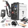 STAHLWERK Saldatrice combinata 5 in 1 MIG MAG 160 M IGBT - starter set - MMA, Lift-TIG, FLUX compatibile, 160A sinergica, traino a 2 rulli, raffreddamento intelligente, protezione termica, 4,5kg