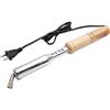 Fictory Saldatore Elettronico,Kit per Saldatore, 1Pc 220V Saldatore elettrico Saldatore Saldatore Punta a scalpello Manico in legno Utensile domestico Elettrico Strumento di Saldatura(100W)
