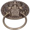 Tomotato Batacchio Portone con Testa di Leone, 14cm Vintage Maniglia per Porta in Ottone, Classico Design Antico, per Porte Anteriori, Portico Principale Accessori