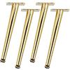 pingping1991 Piedi Regolabili Per Mobili, Obliquo Conico Piedini Per Mobili Gambe Di Ricambio In Ferro Regolabili Gambe Di Mobili In Metallo, Per Cabinet Divano Letto Tavolo,D'oro,Set Di 4(Size:50cm/20in)
