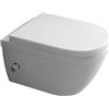 Alpenberger Germany Alpenberger - Set WC da parete senza bordi con nano | sedile WC con abbassamento automatico | WC moderno con funzione bidet | ciotola con rubinetto per doccia intima | adatto Geberit (Almeira 8250 U)