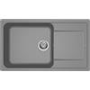 Generico Elleci Lavello Incasso Life 410 1 Vasca con gocciolatoio 86×50 Grigio Titanium Granitek LM241073