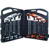DISCORAMA SET KIT 16 PZ CHIAVE A T ESAGONALI E TORX LUNGHE, SET 16 PEZZI CHIAVI CON IMPUGNATURA A T + VALIGETTA CASSETTA FAI DA TE - DISCORAMA®