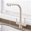 XJTNLB rubinetto 3 vie ottone, rubinetto cucina due vie beige, miscelatore cucina, rubinetto cucina miscelatore, Rubinetto cucina 3 vie, rubinettil cucina, depuratore acqua rubinetto osmosi