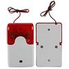 JTLB Allarme Acustico e Stroboscopico 12V Cicalini 13 × 9 × 5 12V Sirena Stroboscopica Cablata Allarme Sonoro Luce Rossa Stroboscopica Sirena Sonora di Allarme di Sicurezza