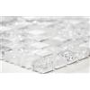conwire mosaico piastrelle di rete Crystal/Pietra Mix Bianco Mosaico di vetro traslucido trasparente 3d quadrati