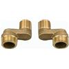 BiaoTeng Eccentrico Rubinetto Doccia,Raccordo A Gomito Ottone,Raccordo Eccentrico 1/2 3/4,Accessori Per Miscelatore Bagno,Oro A