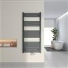 Heilmetz Termoarredo Bagno 1400x600mm, Scaldasalviette Bagno ad Acqua, Termosifoni Moderni Verticali, Termosifone Acciaio, Scalda Asciugamani da Parete 1/2, Attacco Centrale, Interasse 50, Bianco