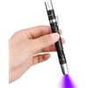 MODOAO Torcia a LED UV 2 in 1 Torcia a ultravioletti Torcia a penna a clip Torcia per rivelatore a luce nera per urina, macchie, cimici da letto 3 batterie AAA MODOAO
