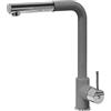 PLADOS Miscelatore cucina Plados monocomando VEMIXEXTL con canna a 90° e doccia estraibile - Titanio
