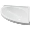 pro-Styling design for perfection Lavabo angolare per camper, roulotte, campeggio, barca, 420 x 420 x 165 mm, ovale, bianco
