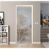 FIP PORTA SCORREVOLE SCOMPARSA IN VETRO SATINATO CON DISEGNO 80X210 (SINISTRA)