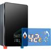 ACROSSPART 6500 W, scaldabagno elettronico istantaneo per doccia, da cucina con bagno, kit doccia 220 V, mini scaldabagno elettrico istantaneo con scaldabagno digitale per cucina, bagno