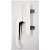 effedielle CREMONESE MANIGLIA PER INFISSI IN ALLUMINIO ESTERNI PERSIANA Colore bianco RAL 9010-Ambidestra Bidirezionale Apertura Esterna con blocco GIESSE 1006