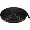 TA-VIGOR Guarnizione a T per finestre, 5 m, 7 mm, per slot da 6 mm, colore nero, per finestre con telaio in legno