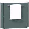 ONDÉE, Mobile Lavabo da Appendere Collezione Nino, Mobile Angolare Compatto, Scelta di Colori, 1 Porta, Chiusura Progressiva, Installazione Reversibile, Larghezza 53cm, Finitura Laccata Grigia