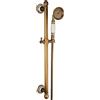 Yalsfowe Saliscendi doccia con soffione, Ottone soffione doccia con tubo flessibile da 1,5 m, Supporto Doccia Muro Regolabile Saliscendi, kit doccia completo, doccia colonna,B