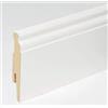 R&G Racing Battiscopa Vittoriano H:100 Bianco in MDF - Asta Da 260 Cm Pavimento laminato