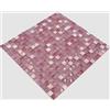 conwire Piastrelle a mosaico, traslucide, rosa, in vetro, per parete, bagno, doccia, cucina, specchio, rivestimento, vasca da bagno, mosaico