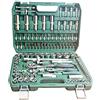 topolenashop Valigia set chiavi a bussola con cricchetto cromo vanadio CR-V bussole 108 pezzi
