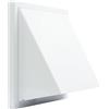 MKK® - Griglia di ventilazione, protezione dagli agenti atmosferici, griglia di ritorno, Ø 125 mm, colore: Bianco
