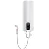 ClearFragrans Serbatoio elettrico da 2000 W, scaldabagno per doccia, con doccia, utile rubinetto, protezione contro le perdite, per cucina, WC, parrucchieri, bagno, roulotte (bianco, 60 L)