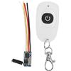 DEWIN Mini interruttore di controllo remoto, 433 MHz interruttore remoto wireless con ricevitore DC 3,5‑12V per serrature, circuiti stampati e controlla l'alimentazione di piccoli dispositivi.