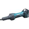 Makita DGD800RTJ DGD800RTJ-Amoladora recta 18V Litio 5,0 Ah 25.000rpm, 350 W, 18 V, Nero, con 2 batterie da 4,0 Ah